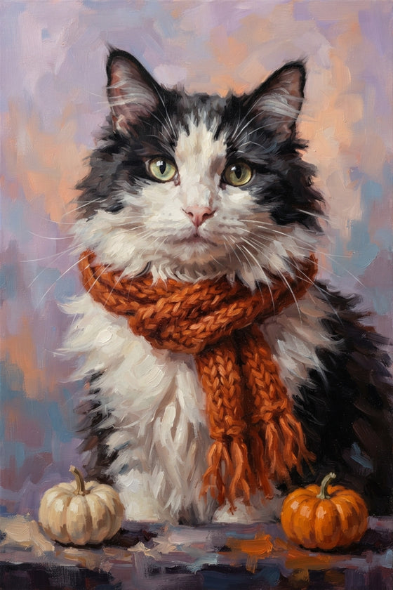 Whimsical Halloween Feline