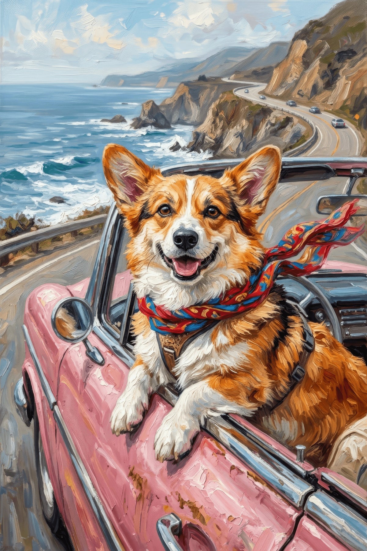 Corgi Coastline Joy