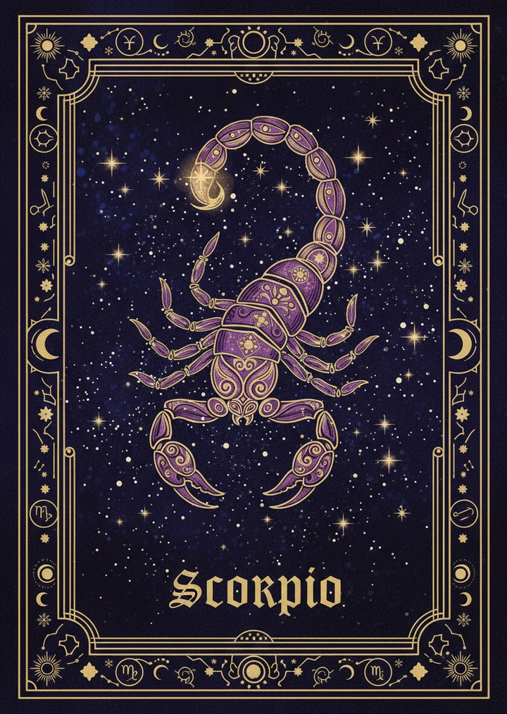 Celestial Scorpio Canvas
