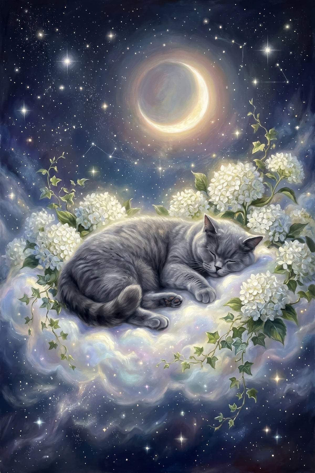 Dreamy Feline Serenity