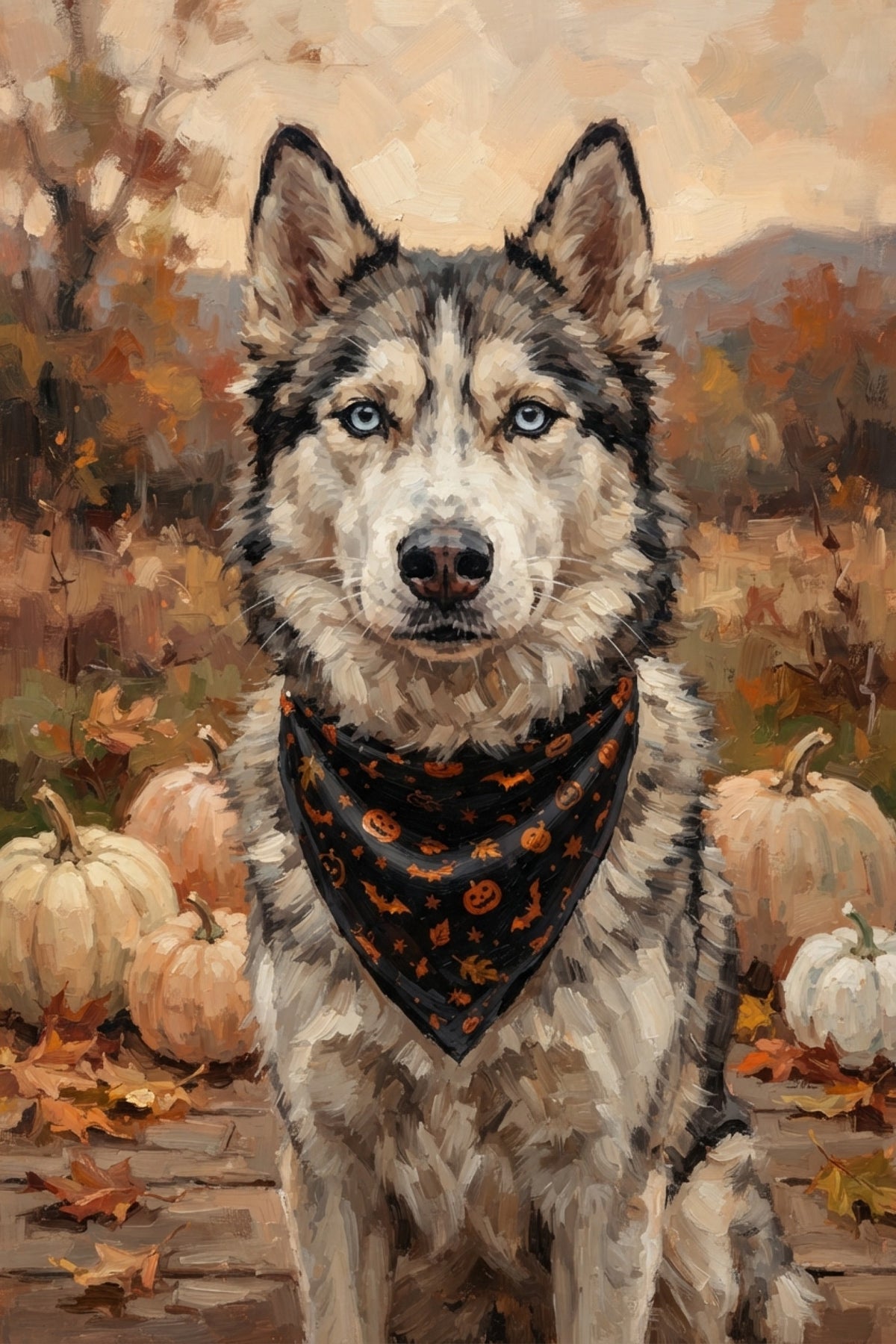 Husky Halloween Charm