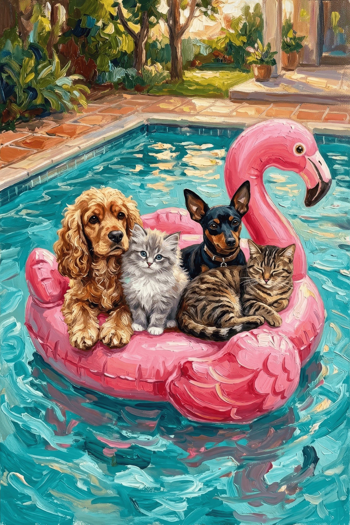 Paw-some Poolside Paradise