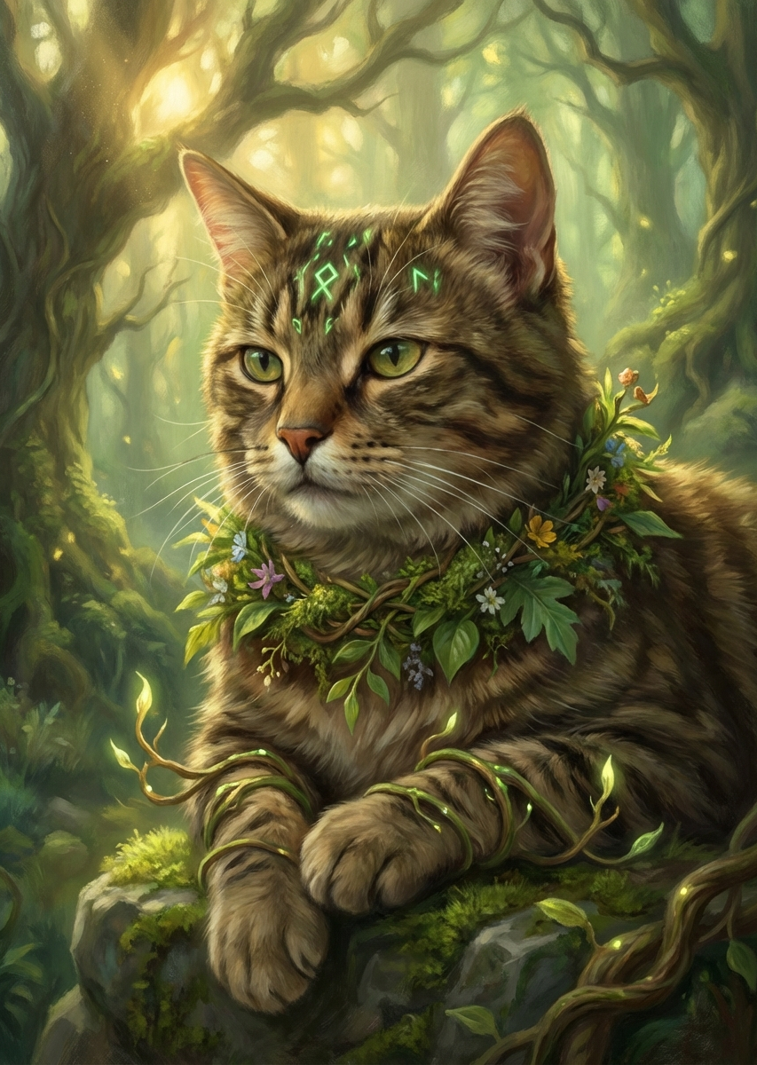 Mystic Feline Guardian