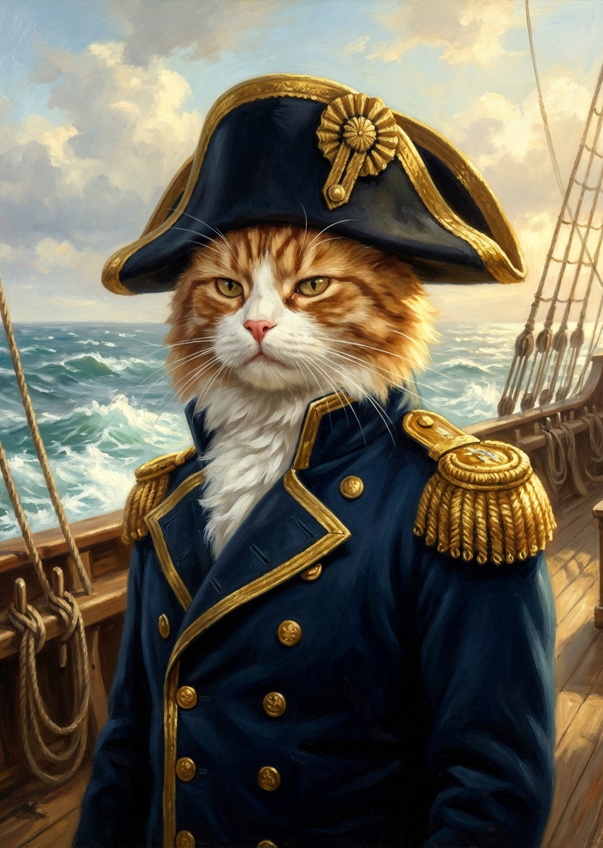 Admiral Whiskers Artwork