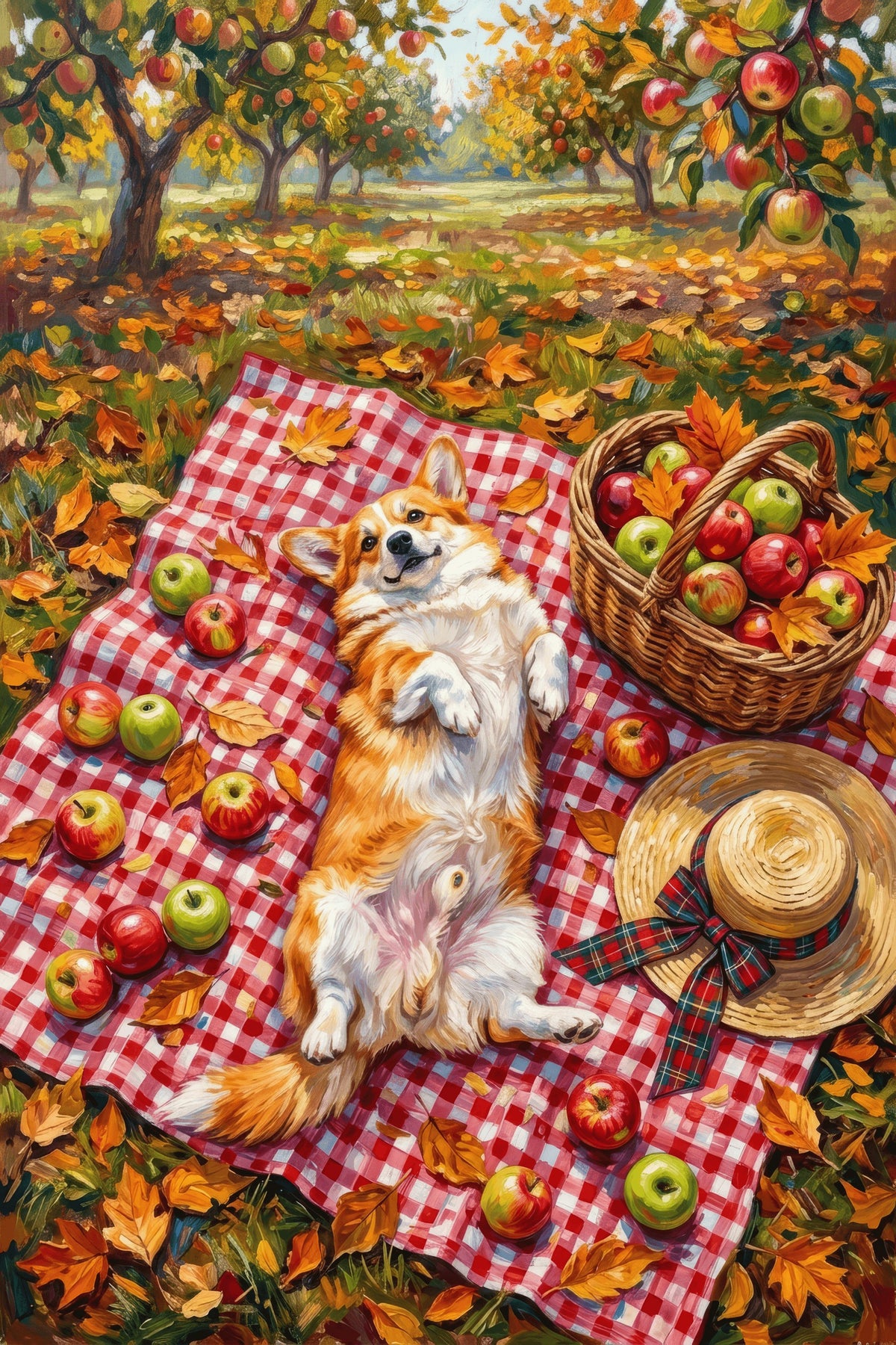 Corgi's Autumn Bliss