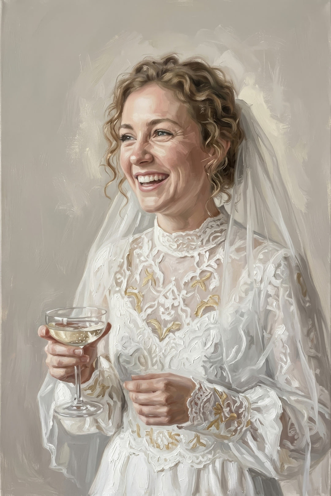 Luminous Laughter Portrait