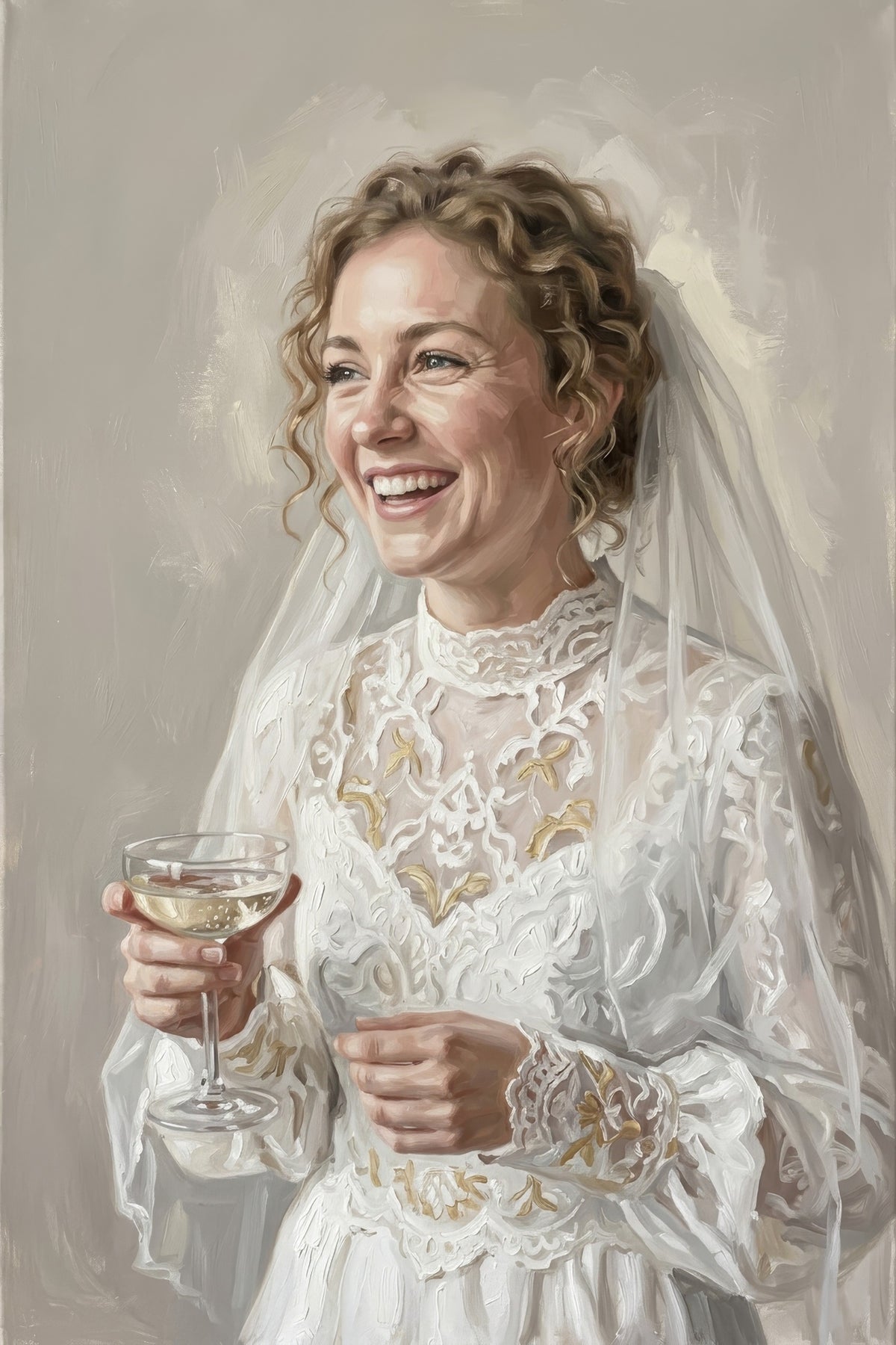 Luminous Laughter Portrait