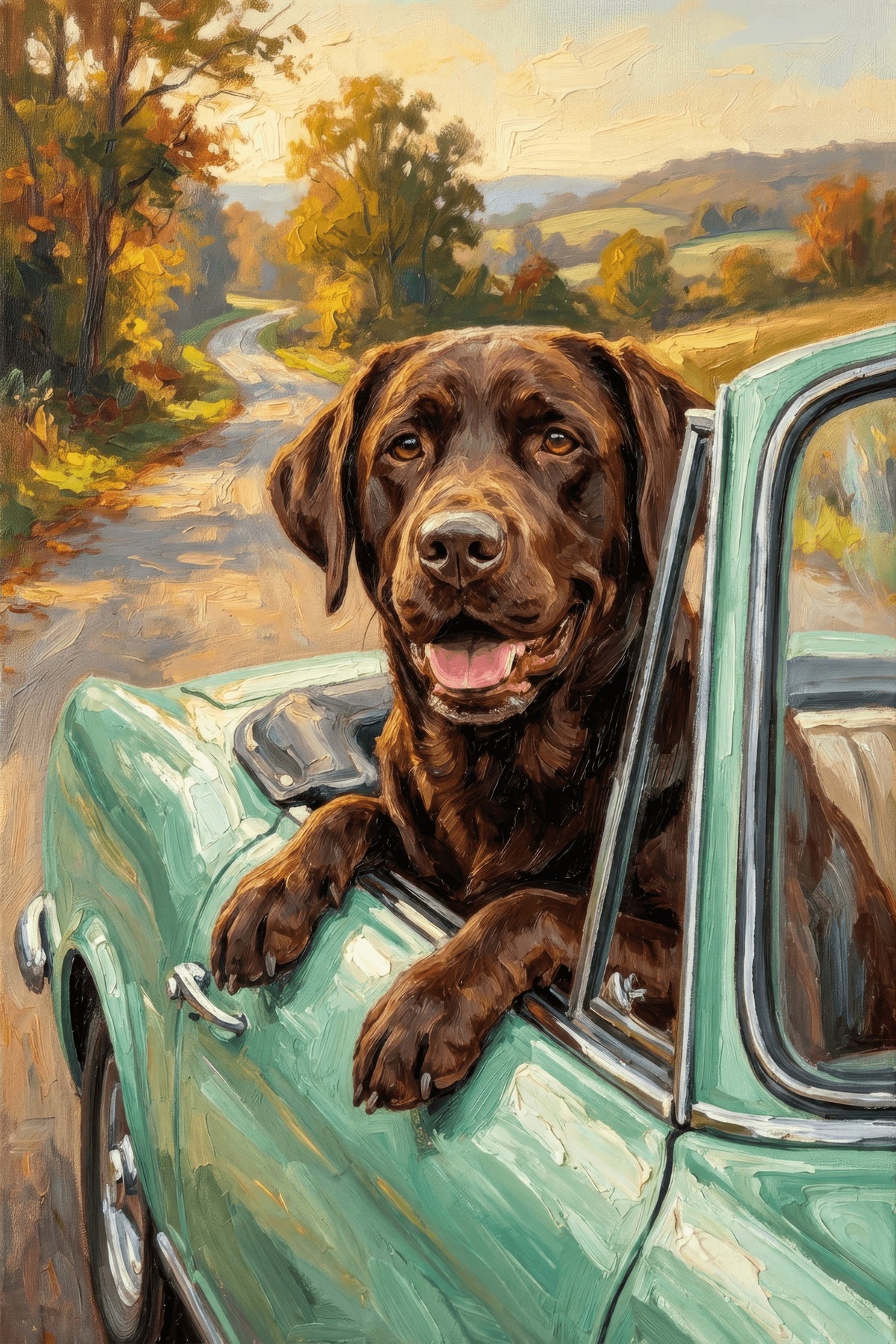 Autumn Road Canine