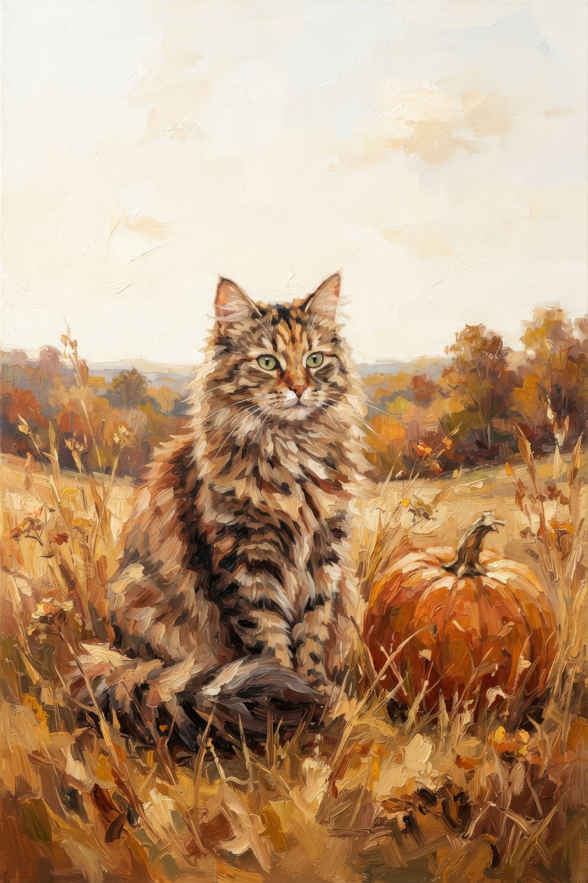 Golden Whiskers & Pumpkins
