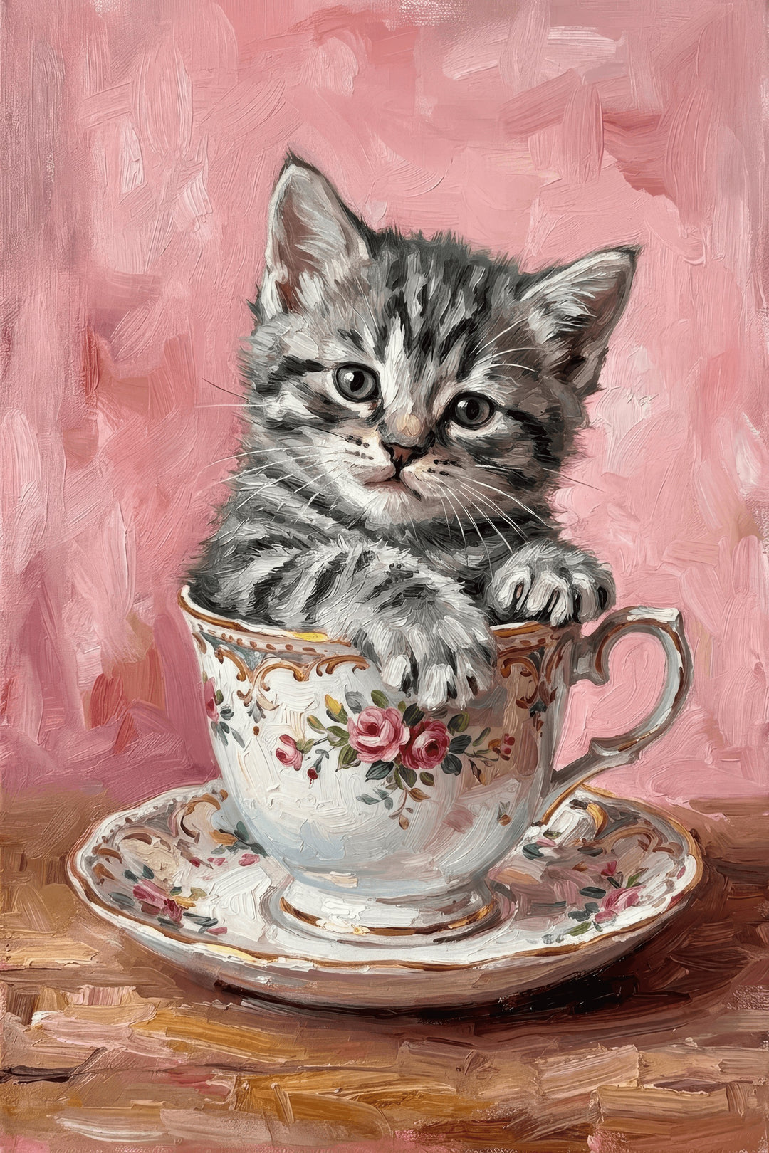 Teacup Tabby Delight