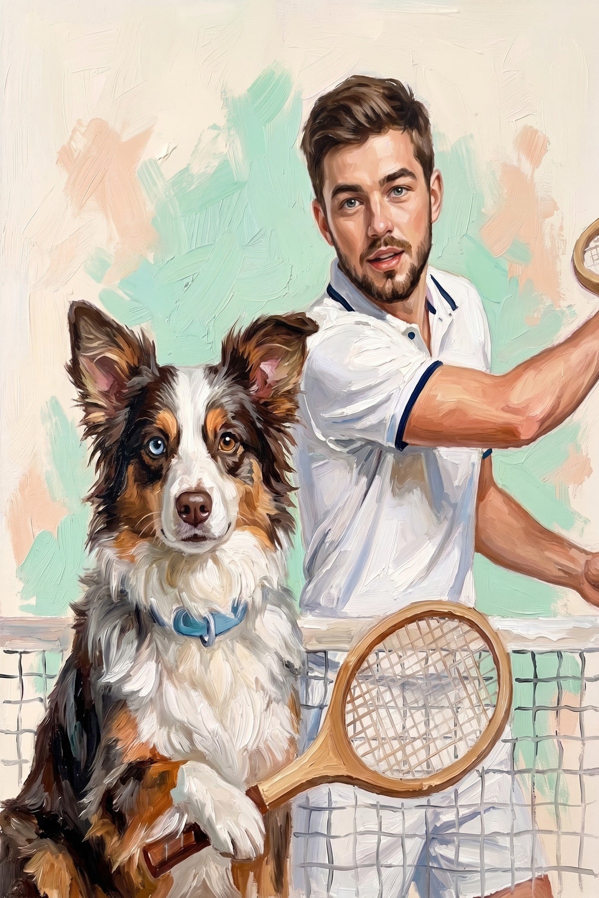 Tennis Pals in Action
