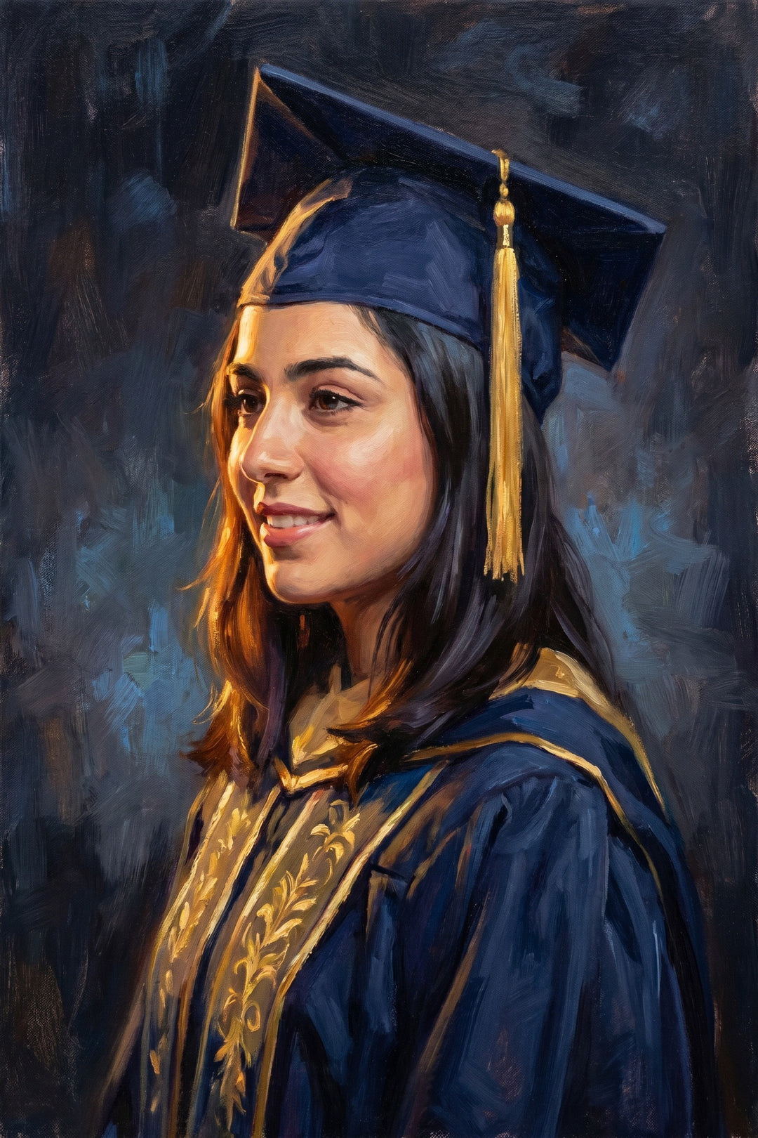 Radiant Graduate Canvas