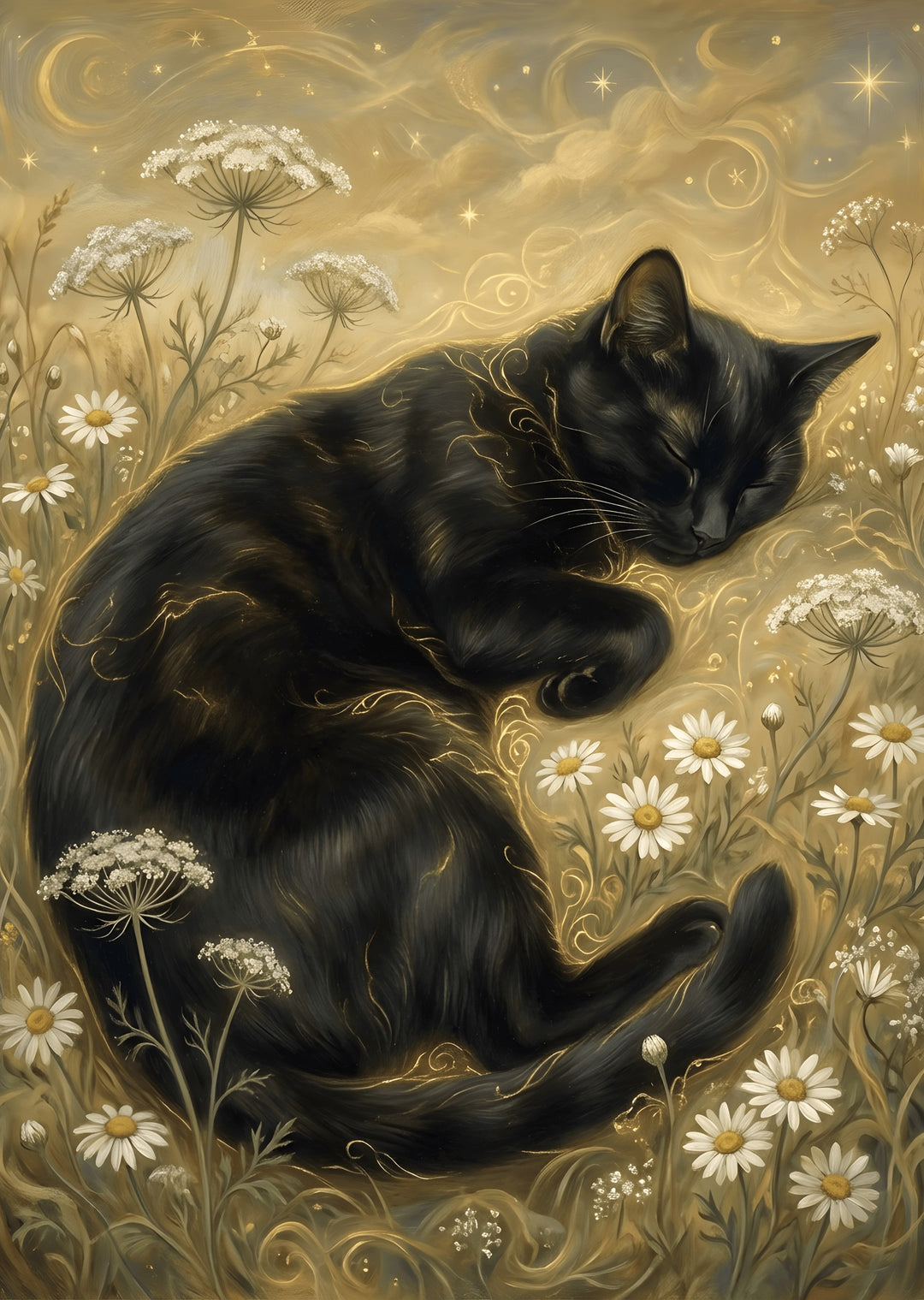 Luminous Dreamscape Cat