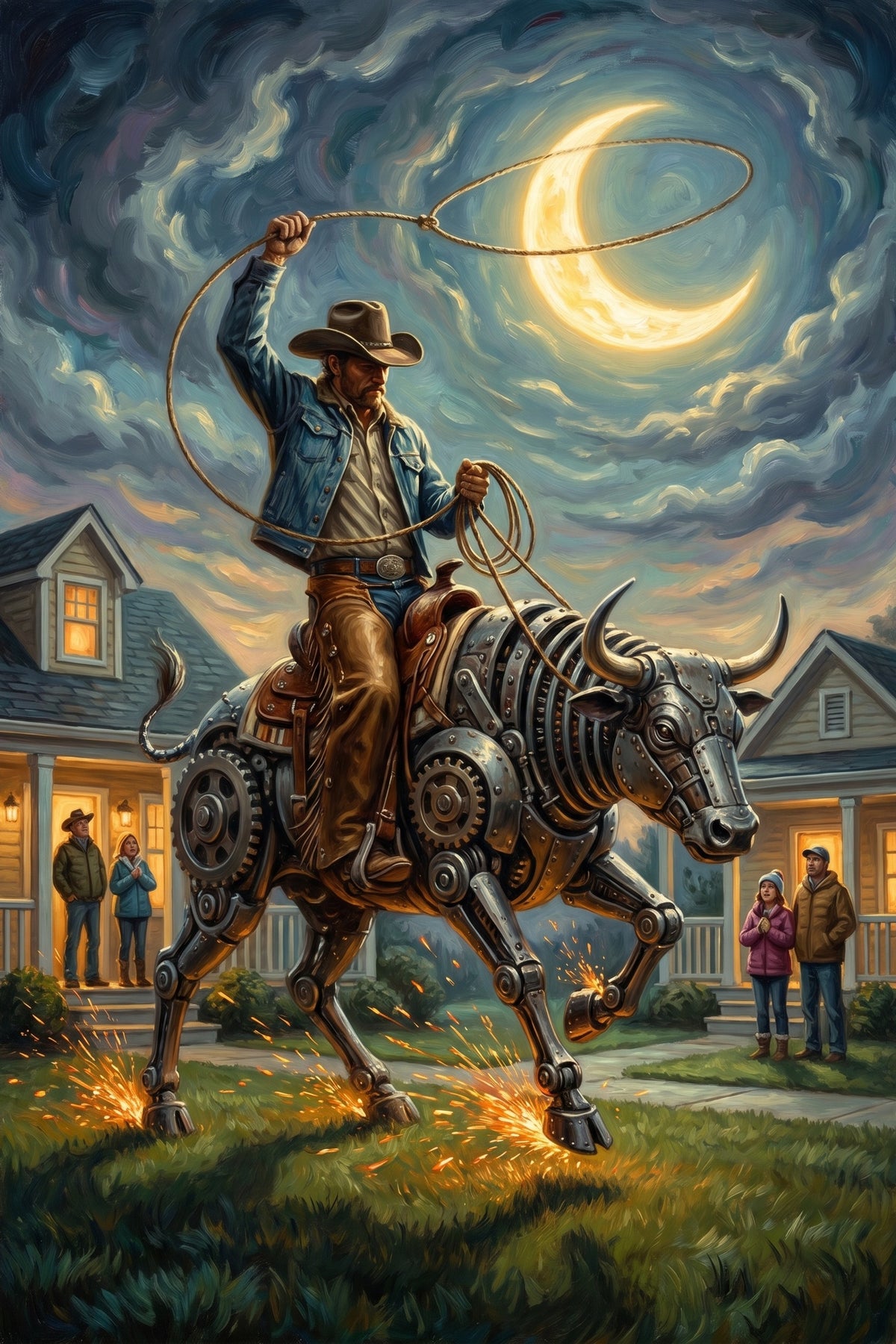Lassoing the Moon