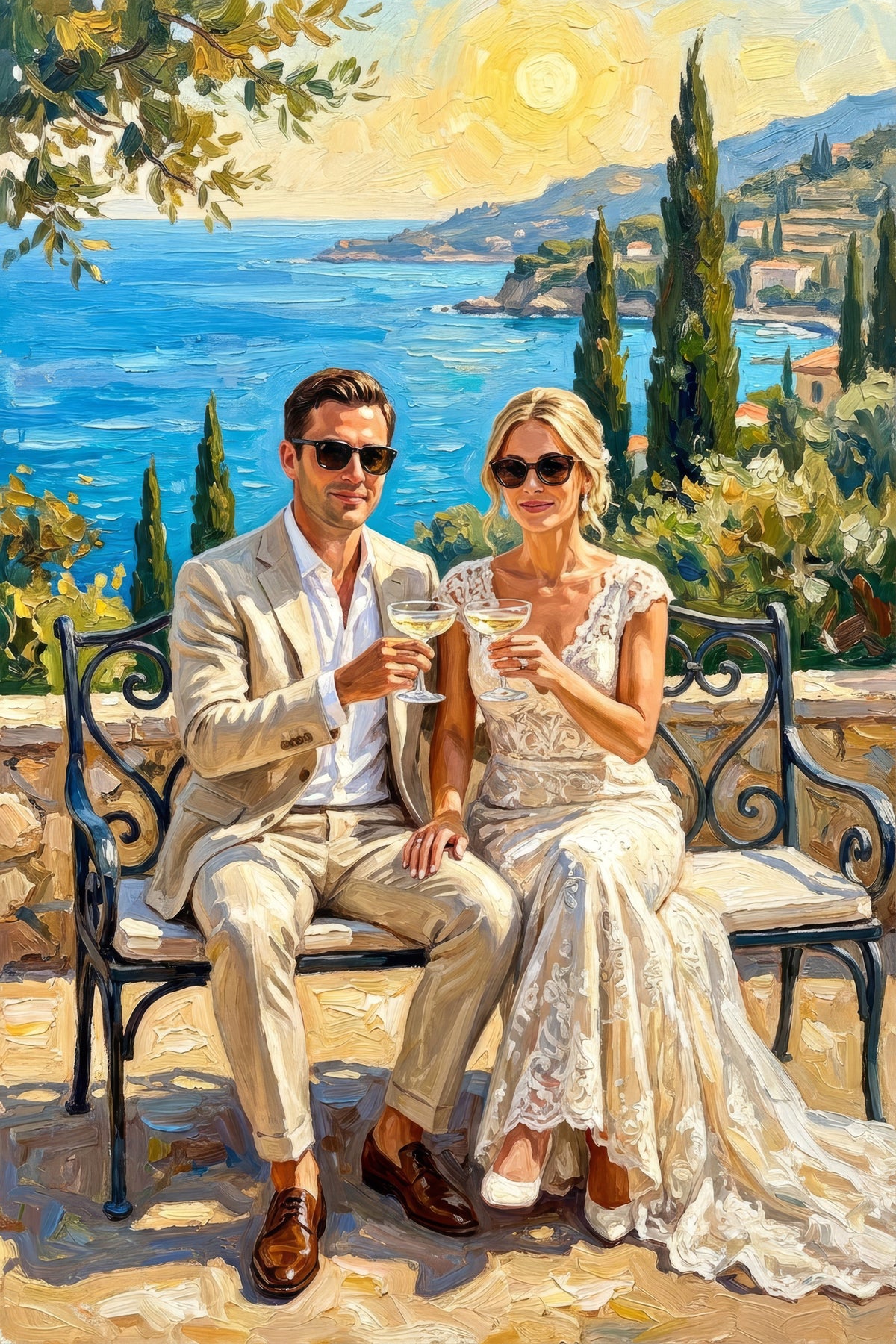 Riviera Romance Canvas