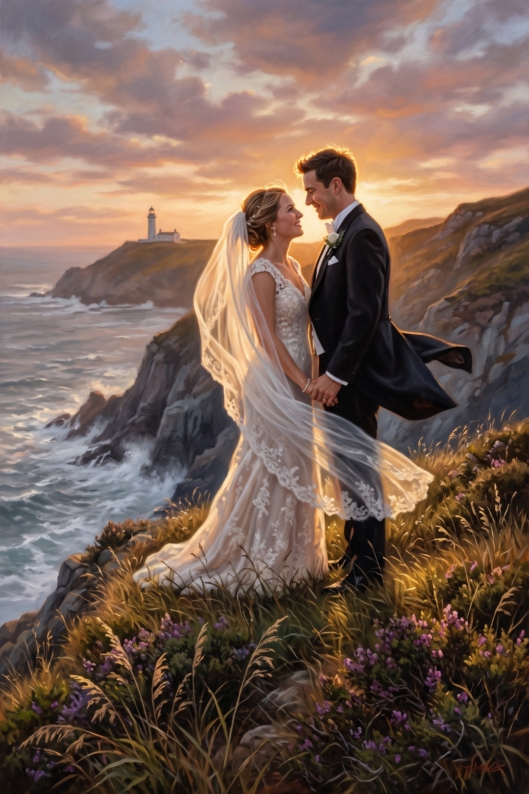 Coastal Vows Canvas