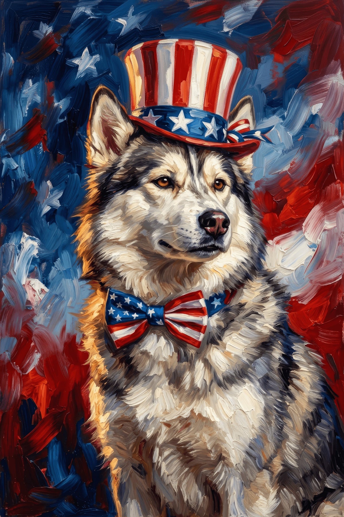 Patriotic Pup Portrait