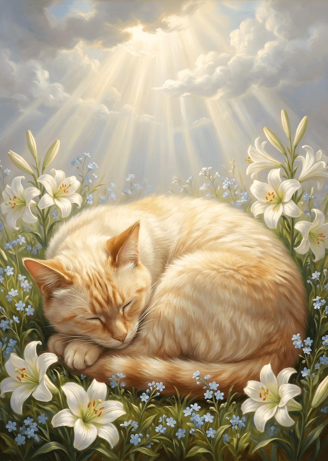 Luminous Dreamscape Cat