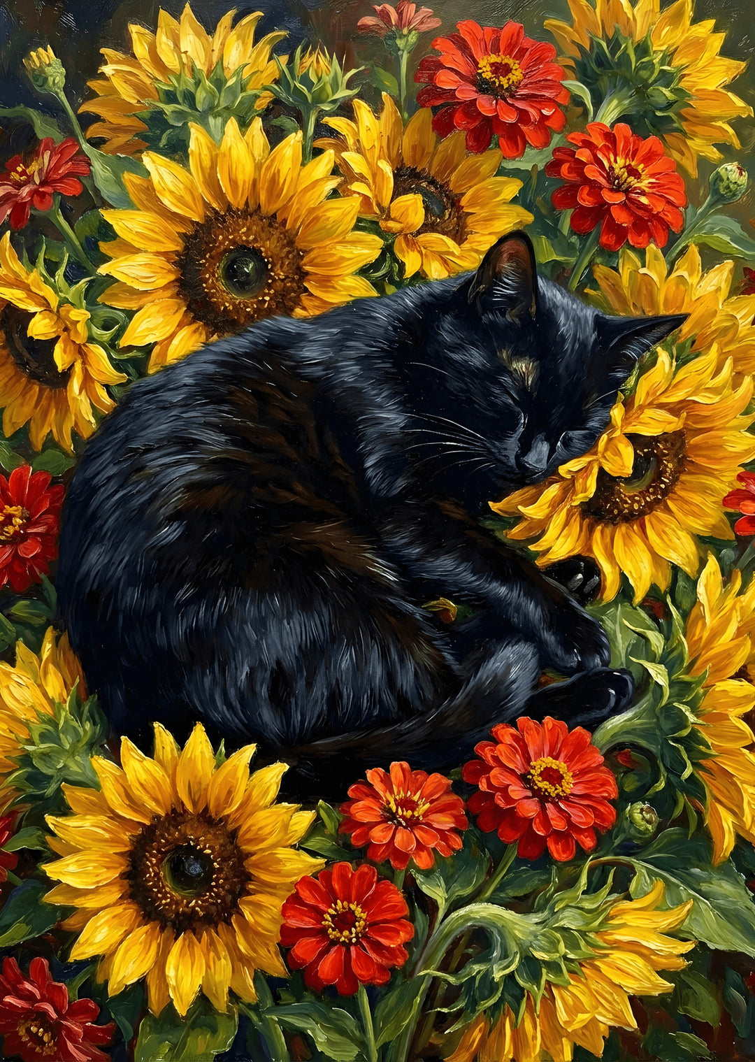 Sunlit Feline Dreams