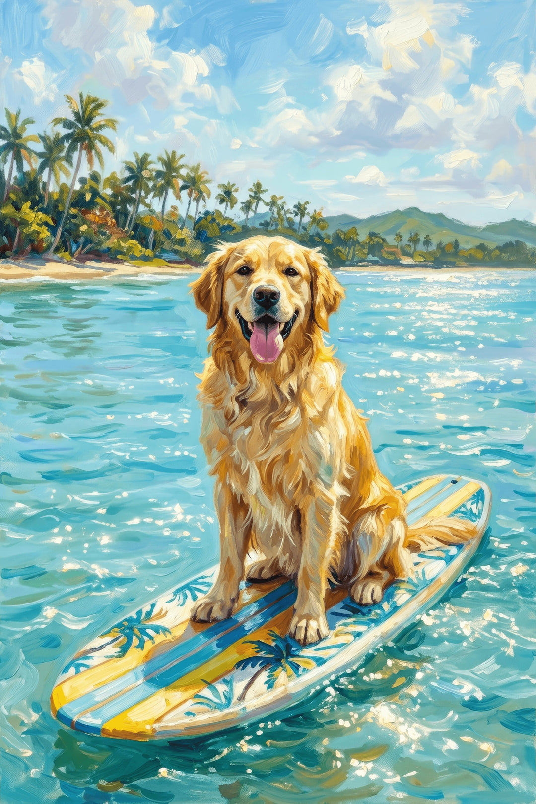Surfing Sunshine Pup