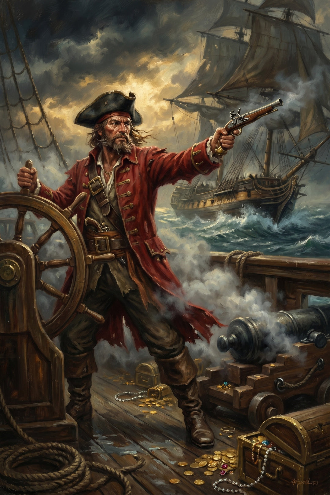 Captain's Fury Canvas