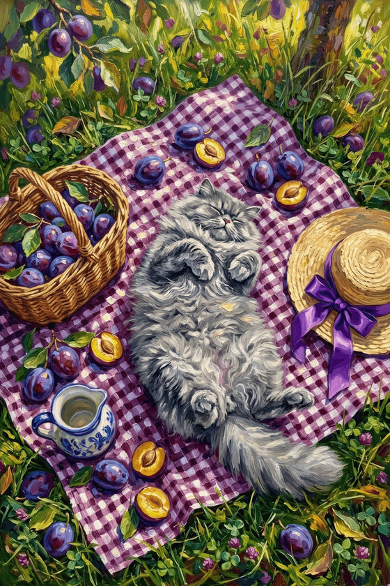 Plum Purrfection Canvas