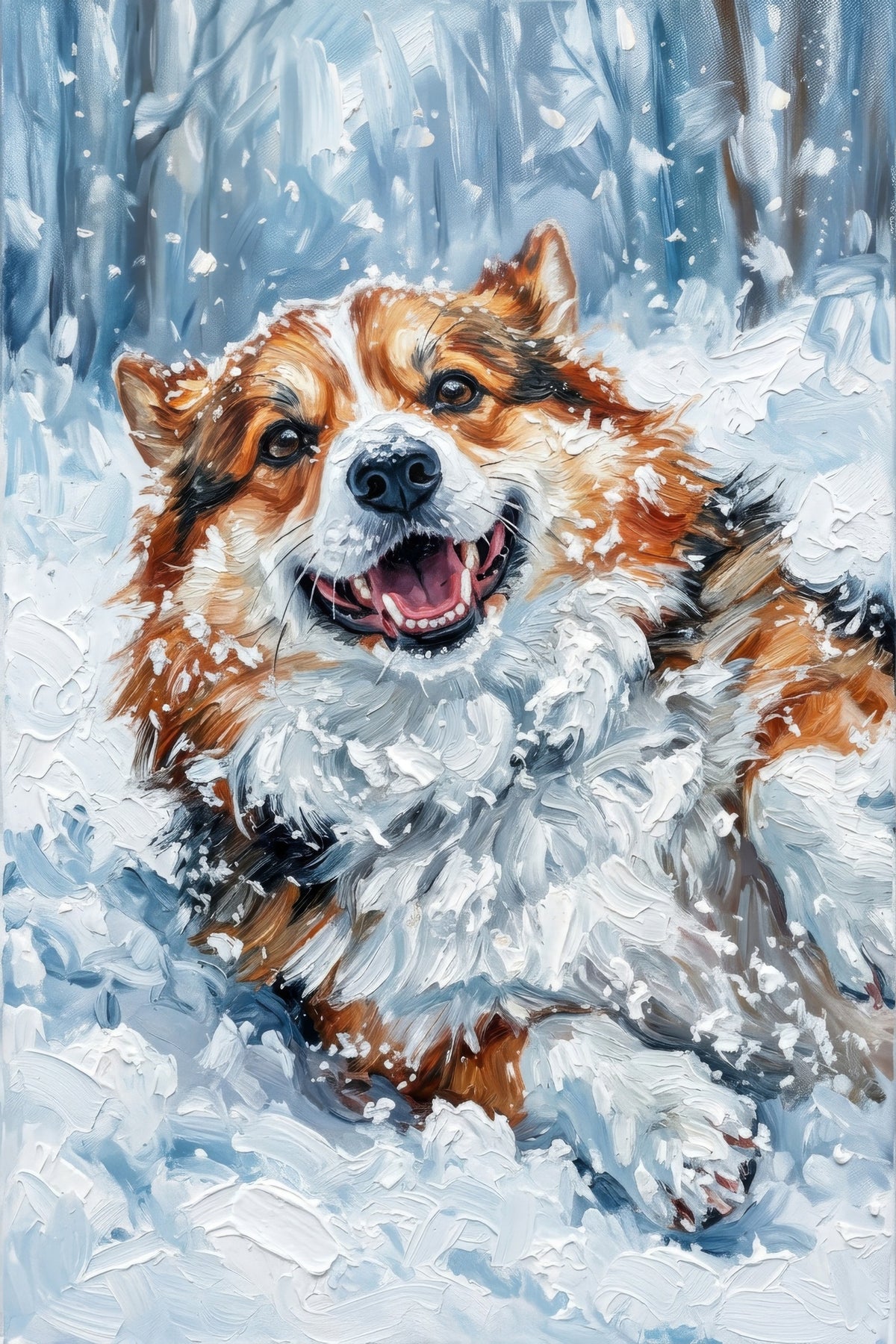 Corgi Bliss Canvas