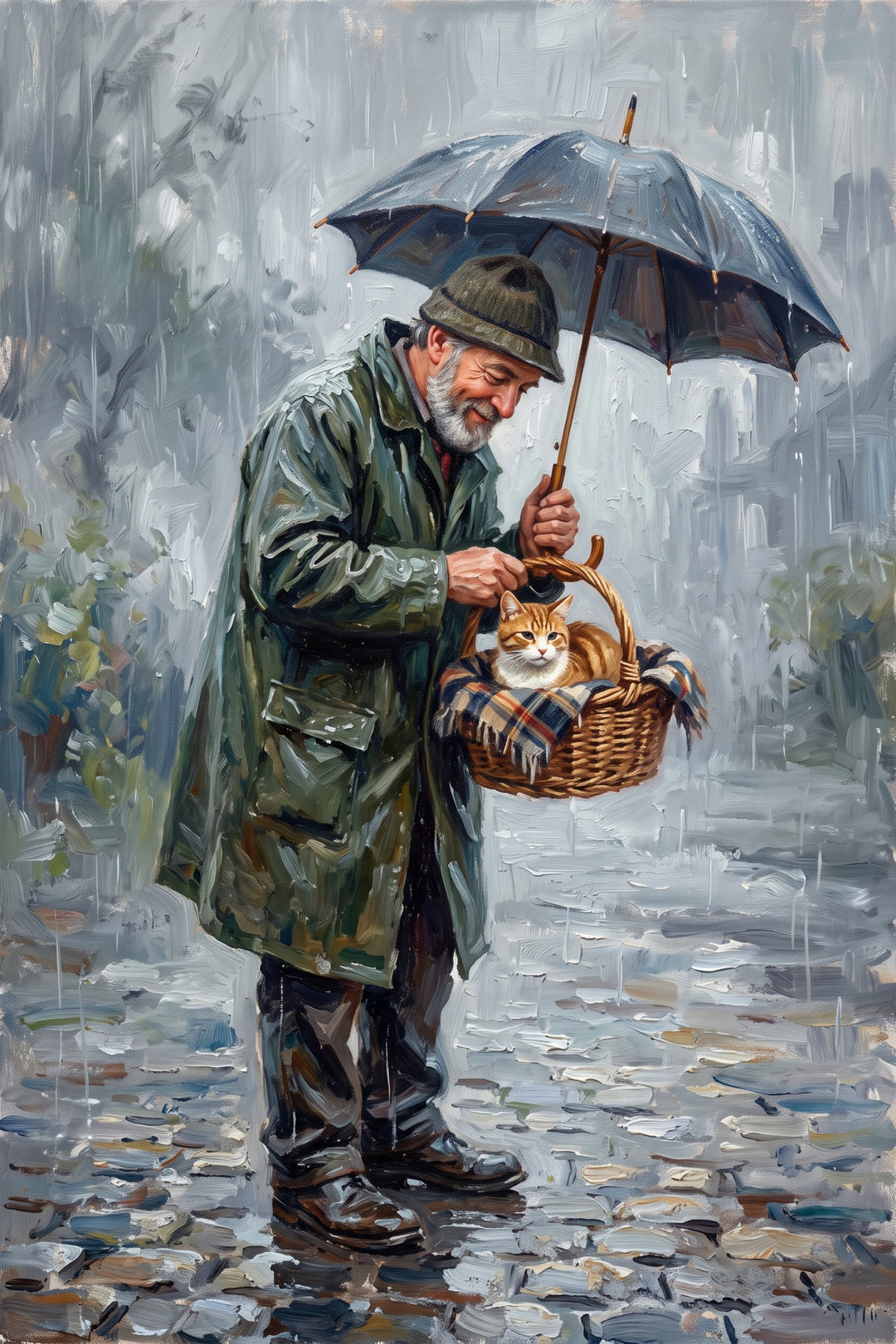 Umbrella Love in Rain
