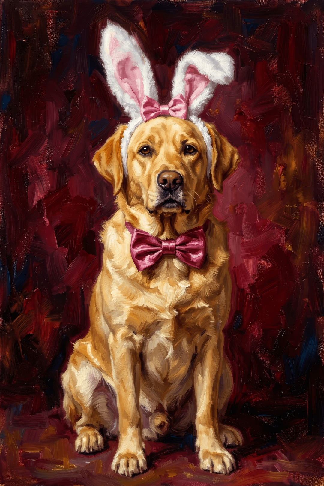 Bunny Bow Lab Art