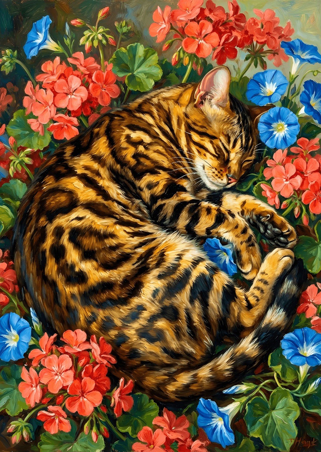 Tropical Dreamscape Cat