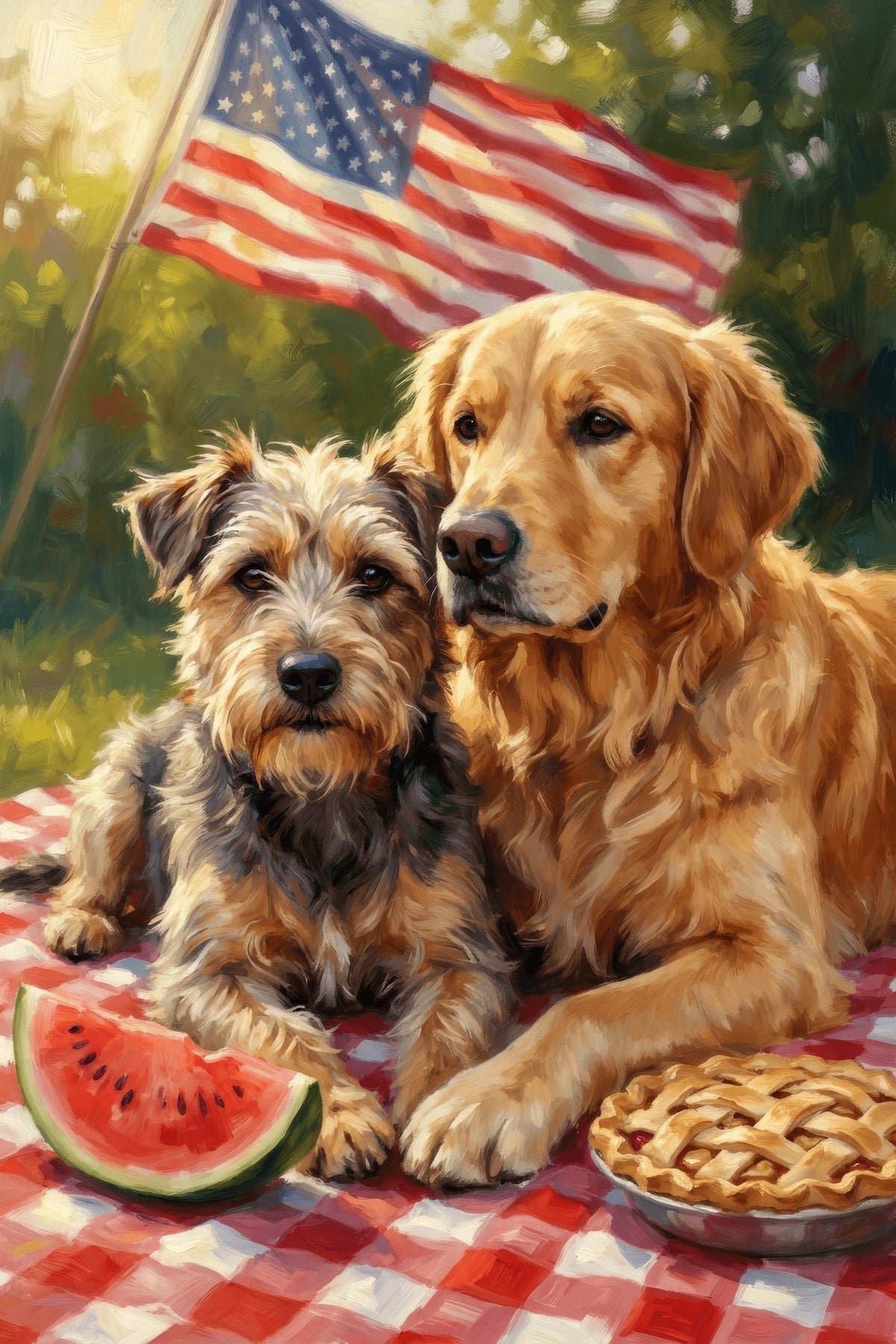 Picnic Paws Portrait
