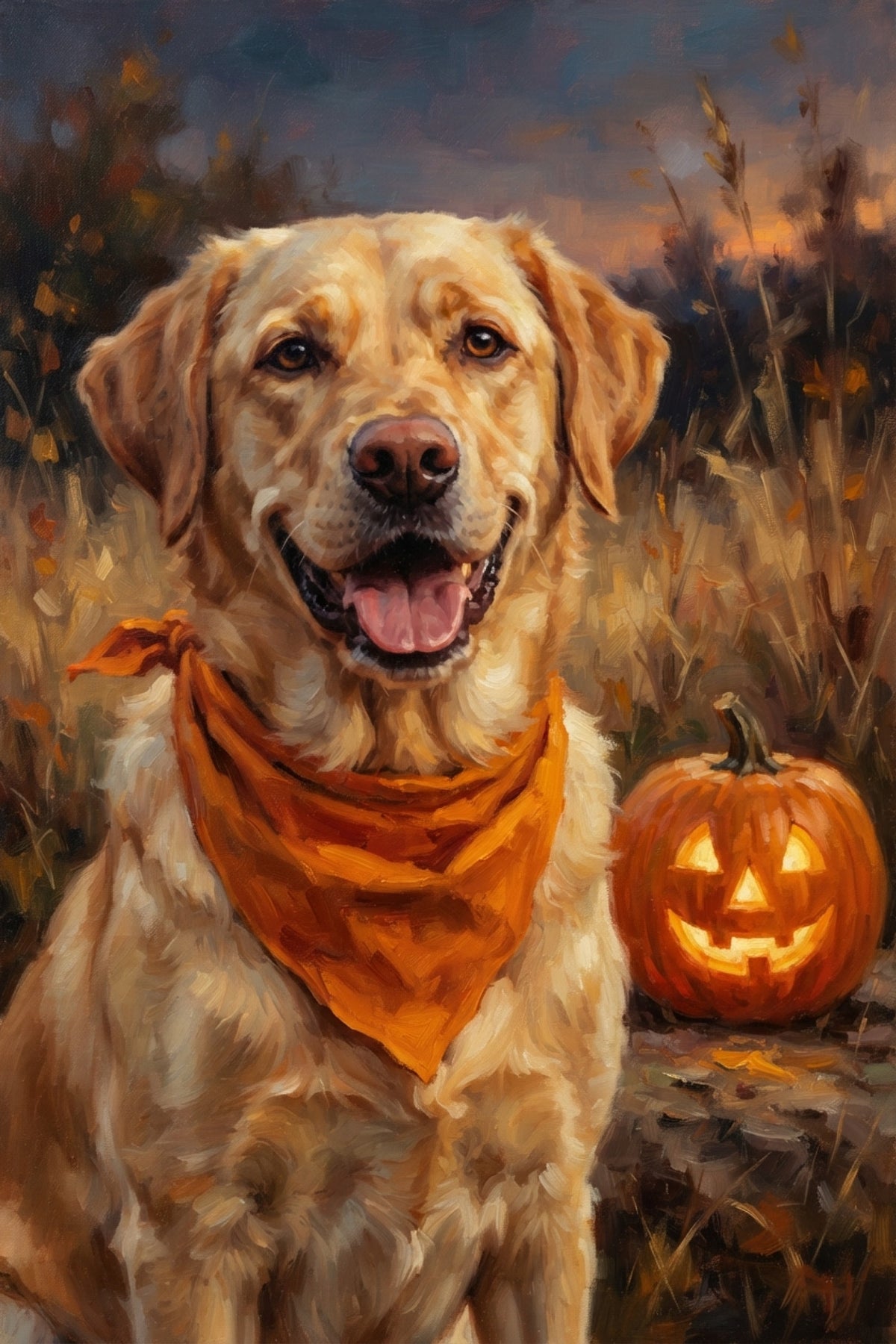 Pumpkin Paws Portrait