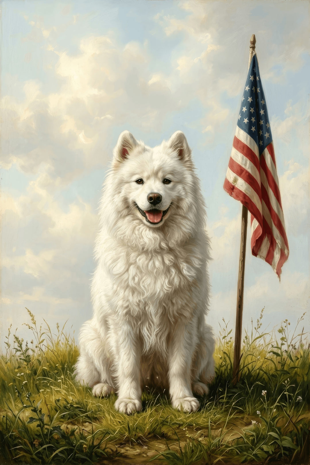 Patriotic Pup Portrait