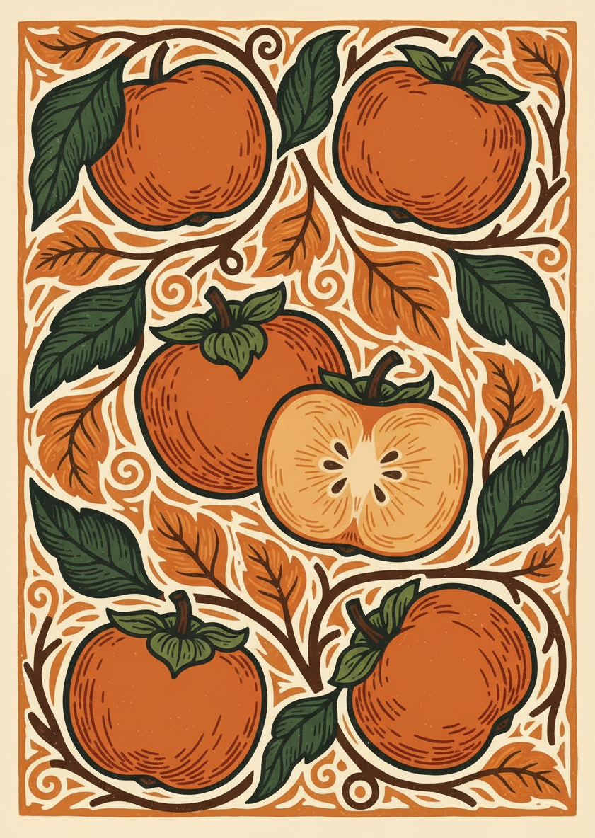 Persimmon Palette Art