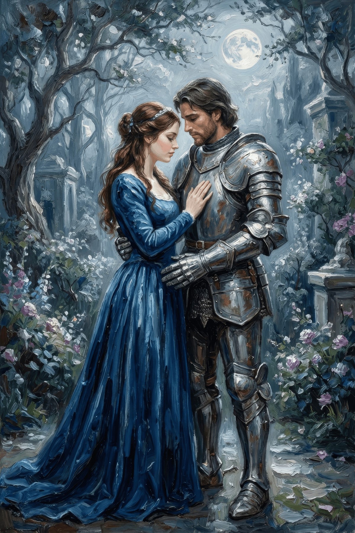 Moonlit Embrace Art
