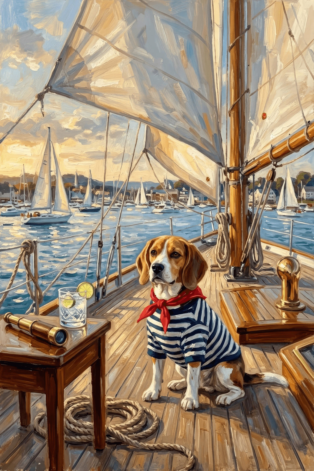 Nautical Canine Canvas