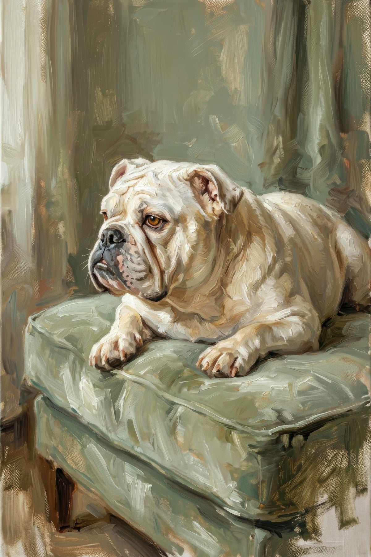 Bulldog Serenity Portrait