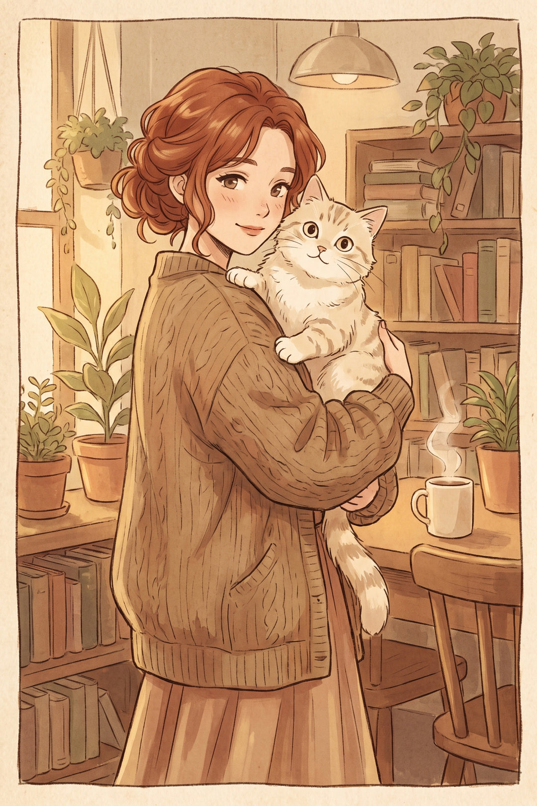 Cozy Cat Embrace