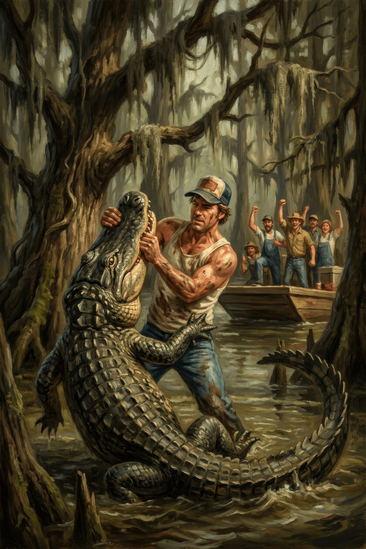 Swamp Showdown Canvas