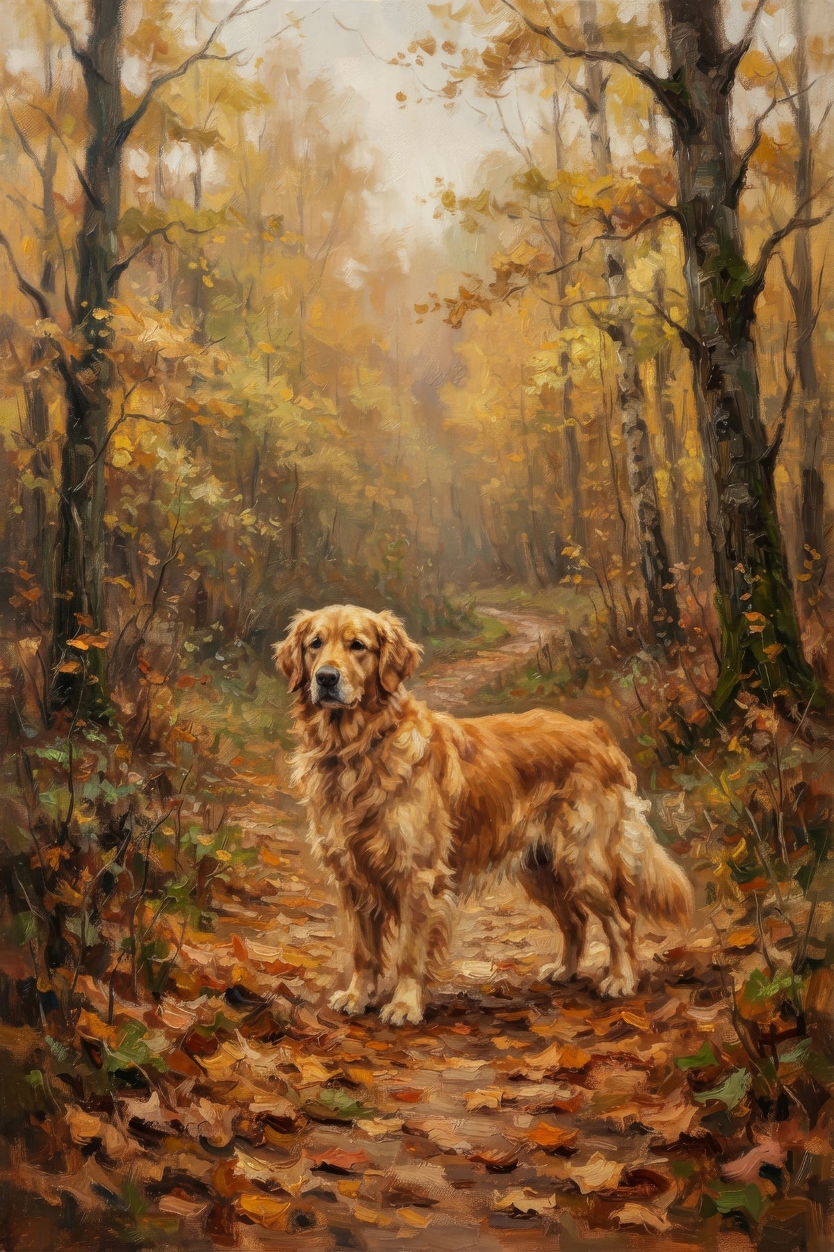 Golden Autumn Canine