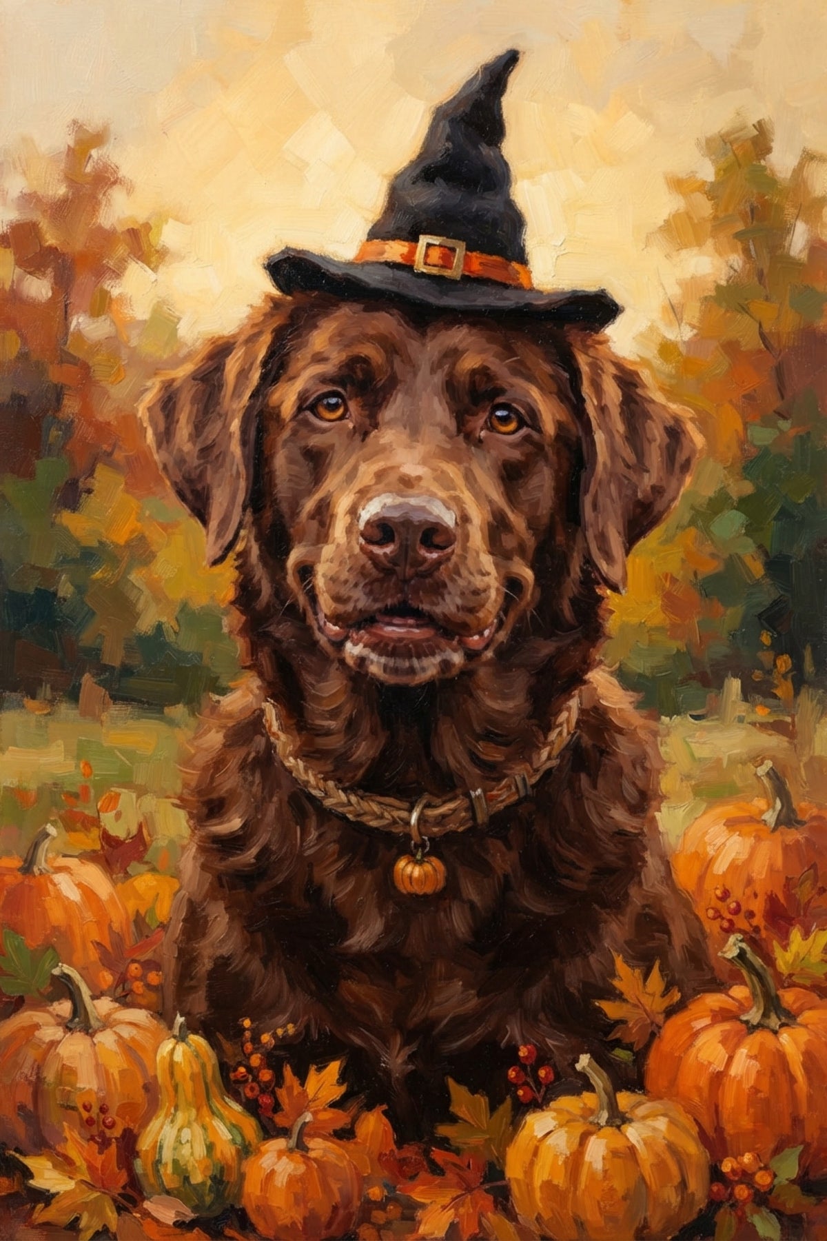 Witch Hat Pup Portrait
