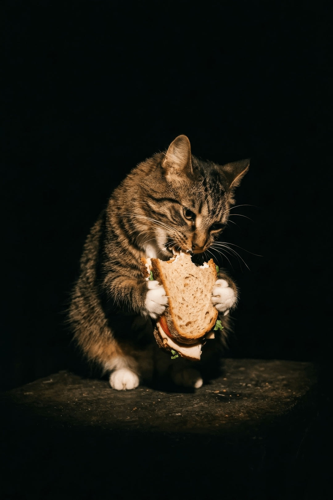 Midnight Munch Cat