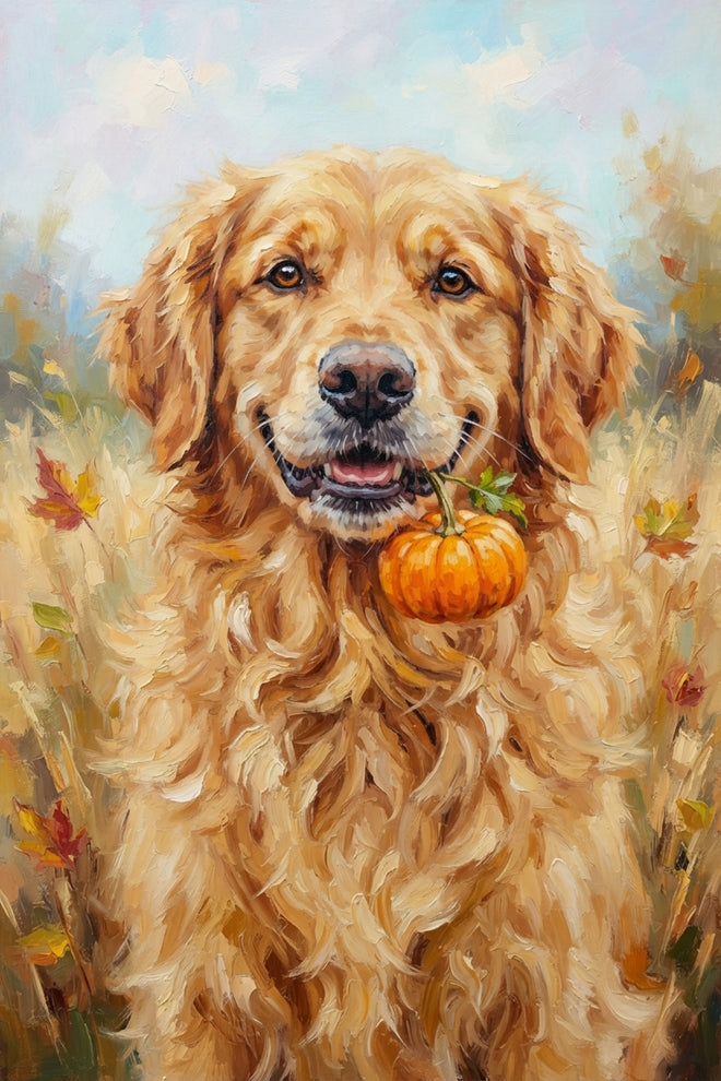 Pumpkin Paws Portrait