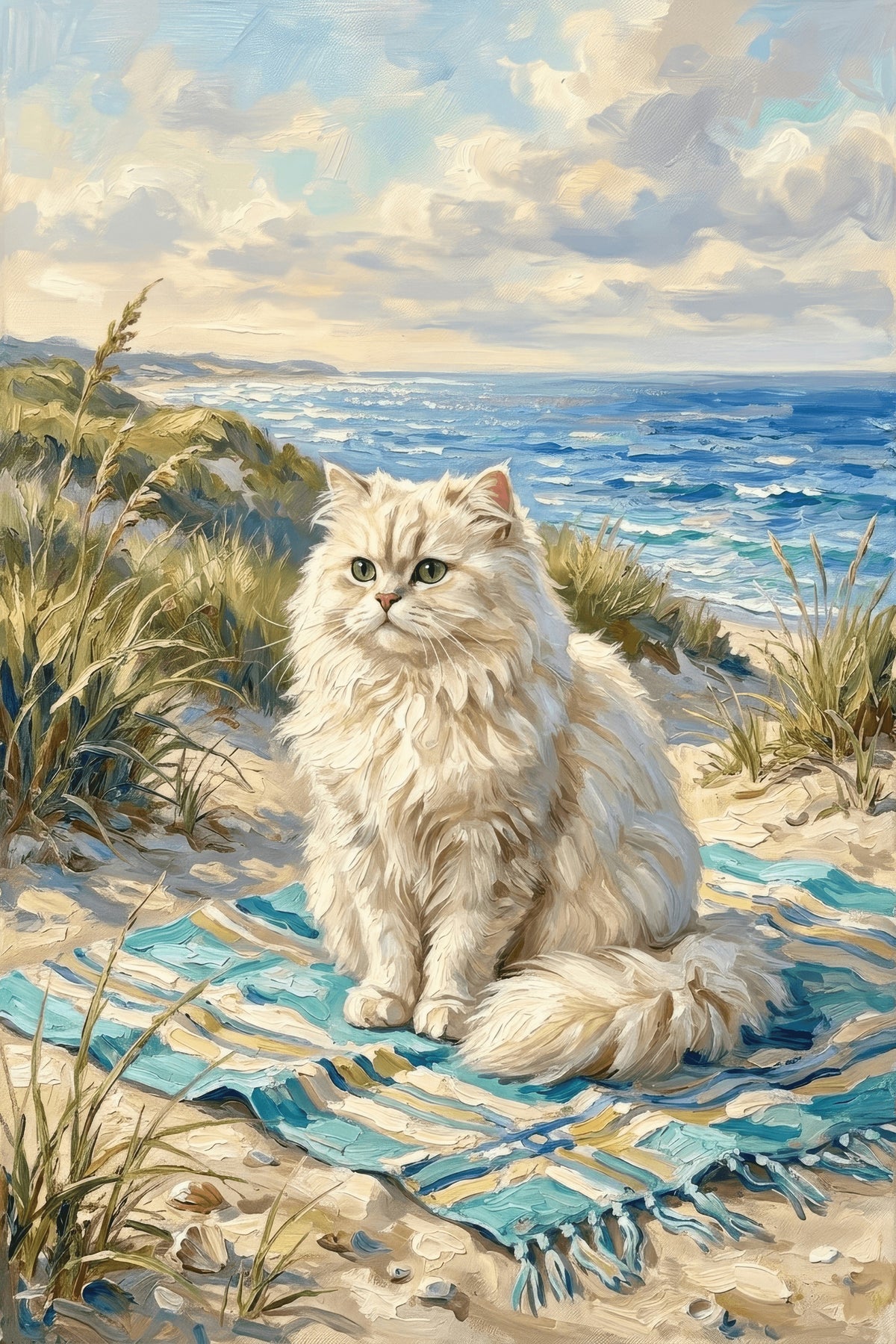 Coastal Cat Elegance