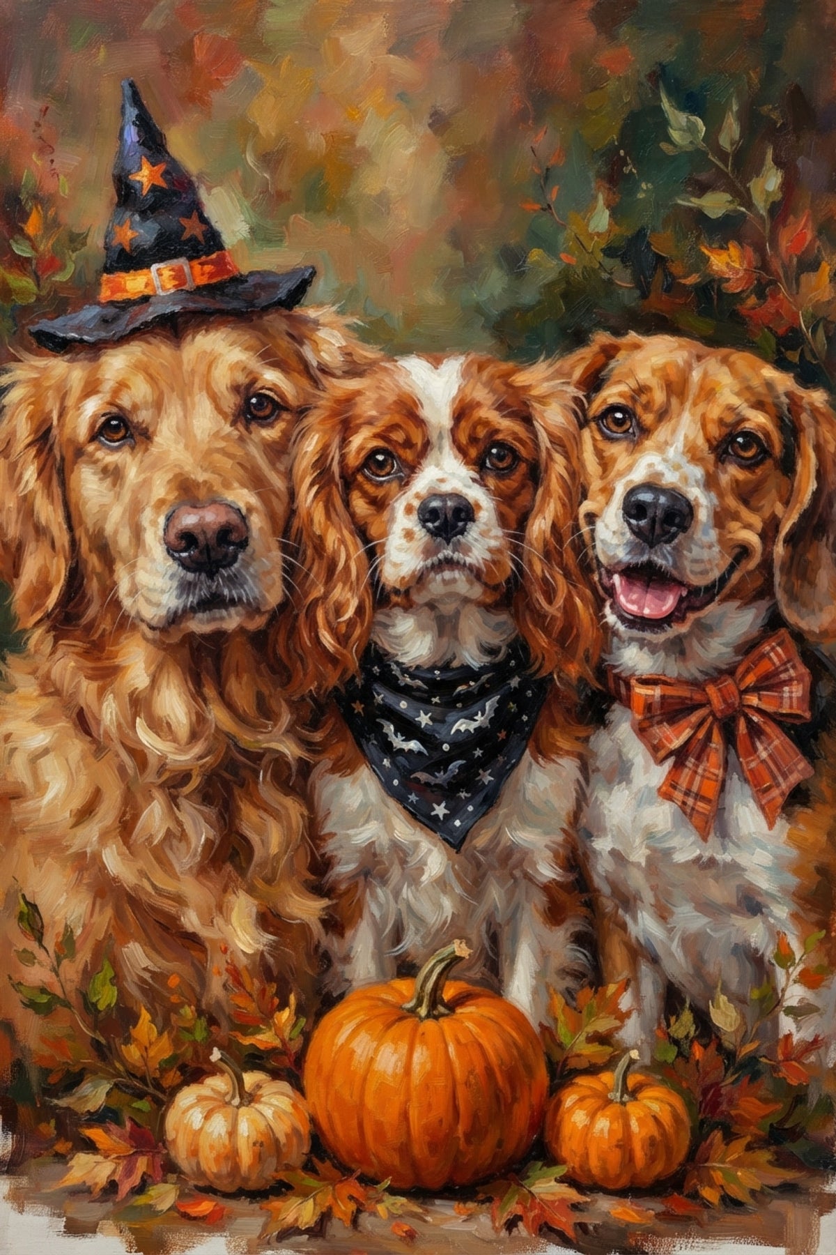 Canine Halloween Trio