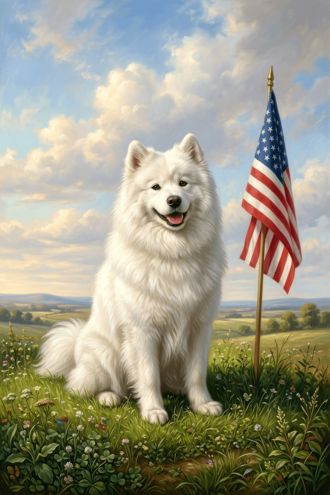 Samoyed Serenity Canvas