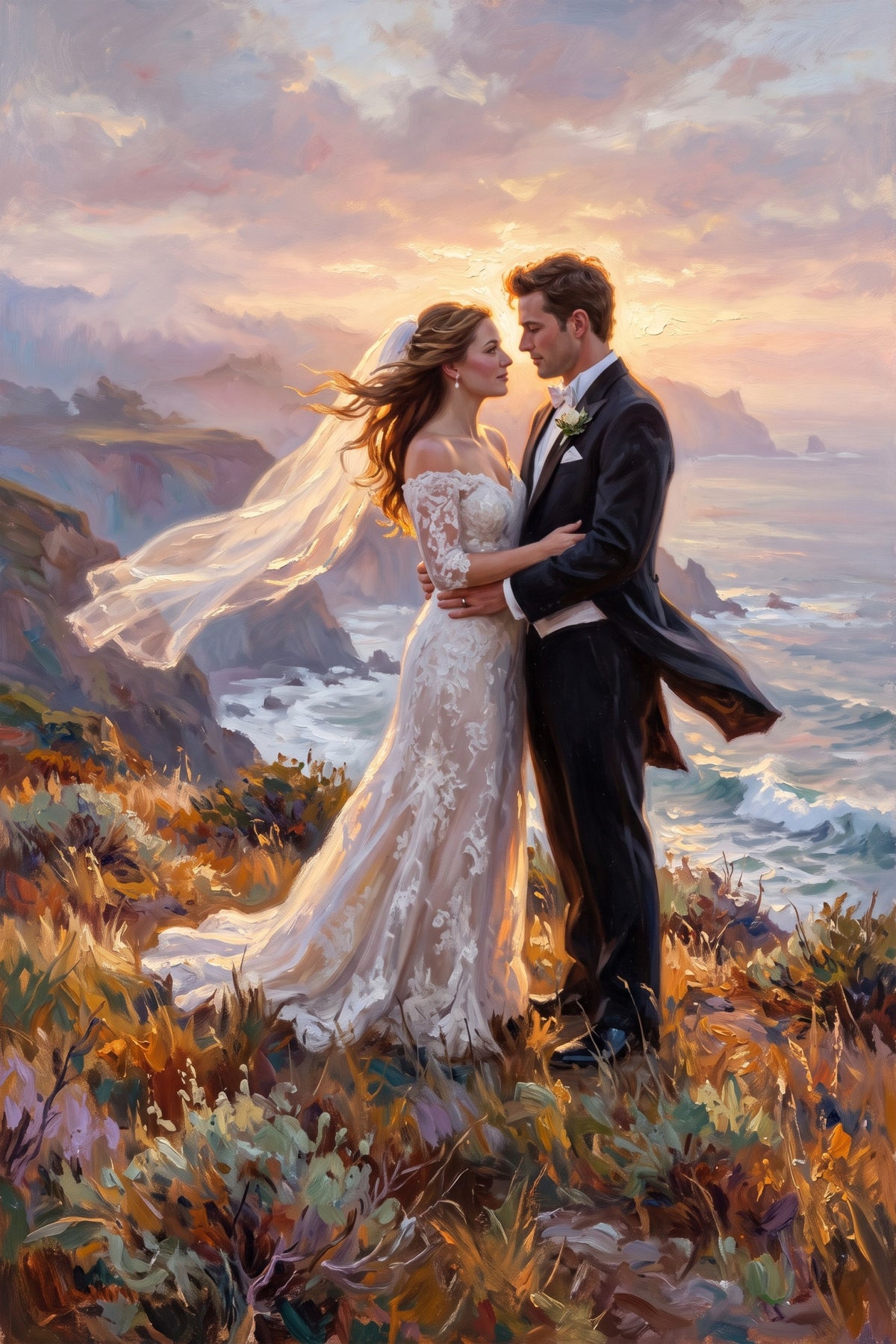 Coastal Vows Canvas