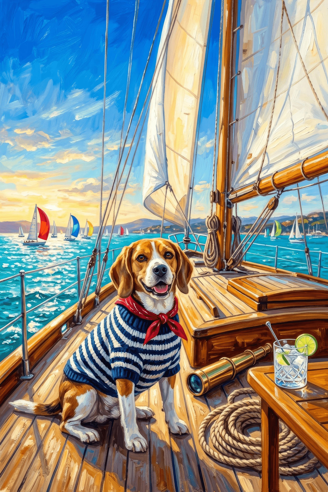 Nautical Canine Canvas