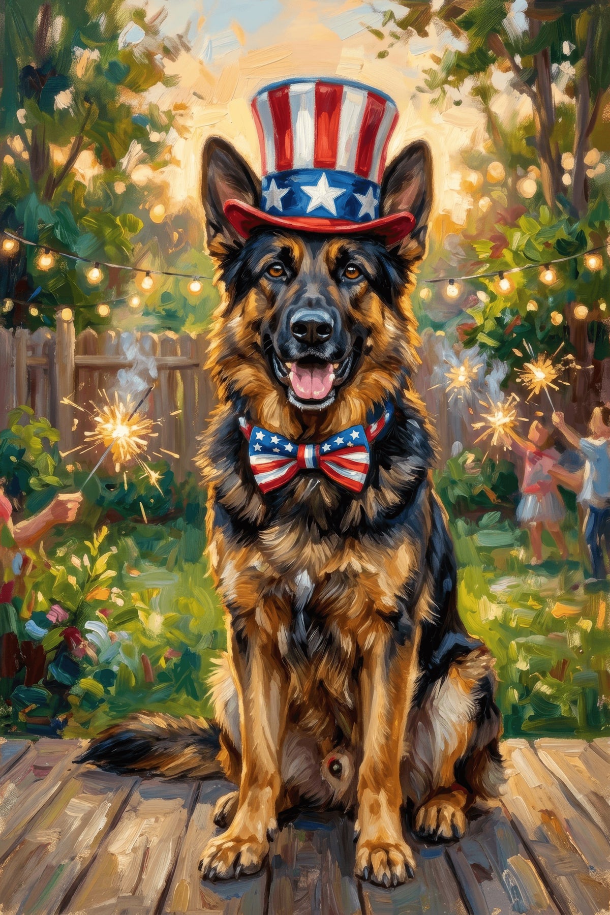 Patriotic Pup Portrait