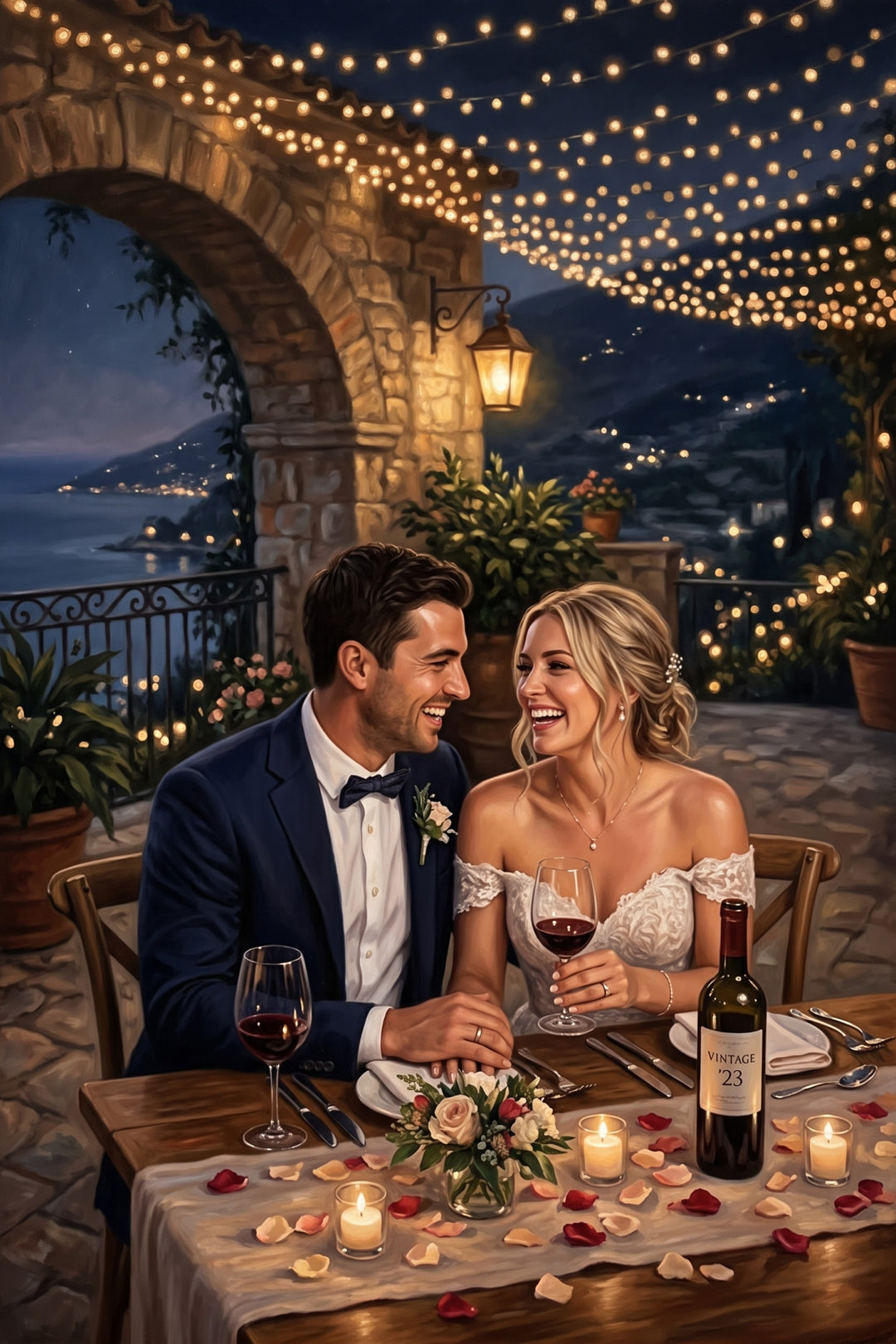 Candlelit Love Canvas